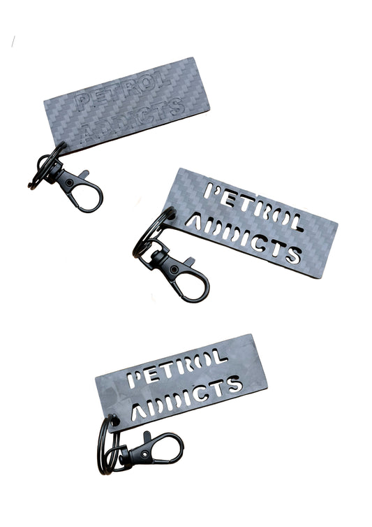 Premium Real Carbon Fibre Keyrings – Multiple Styles & Logos